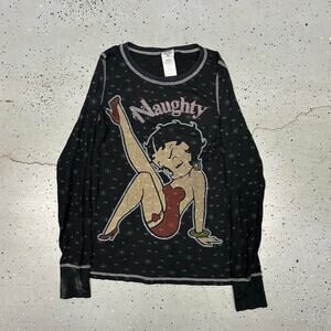 Y2K Betty Boop long sleeve thermal shirt